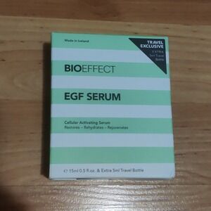 Bioeffect EGF Serum Age Defying Serum 15 ml .5 fl oz w/ Extra 5 ml Travel Bottle
